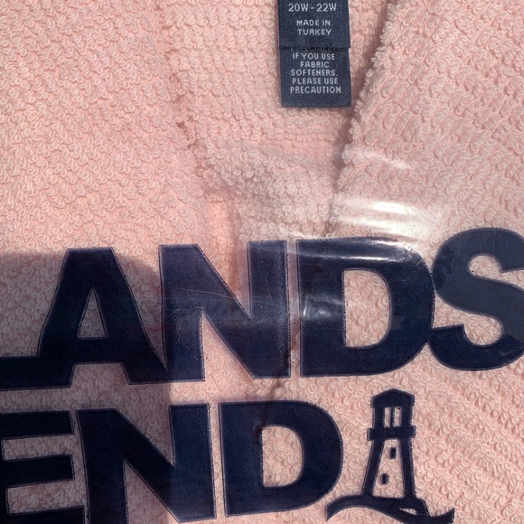 WOMANS PLUS TURKISH TERRY NUBBY COTTON LONG LENGTH ROBE - Picture 2 of 2